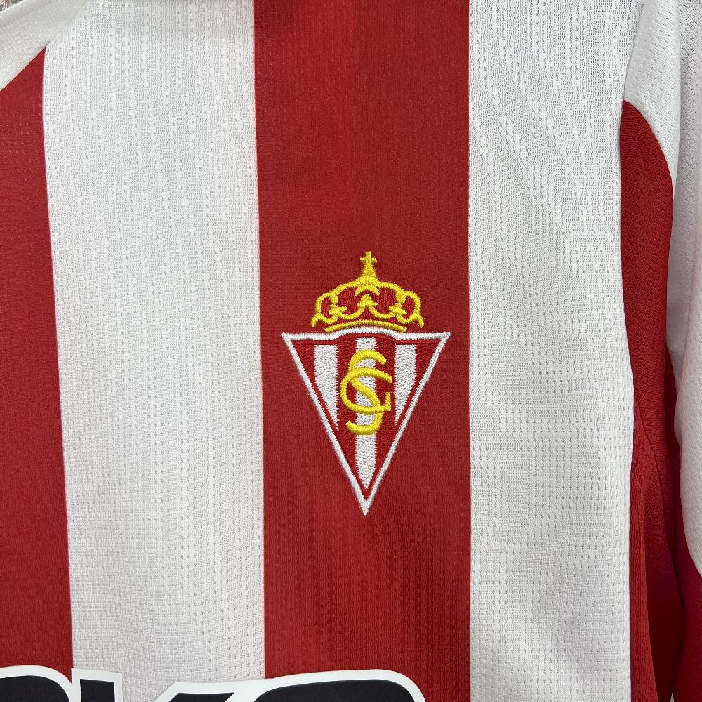 Camisola Real Sporting de Gijón 2025-26 Principal Versão Adepto