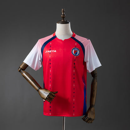 Camisola Haiti 2026 Alternativa Vermelha Versão Adepto