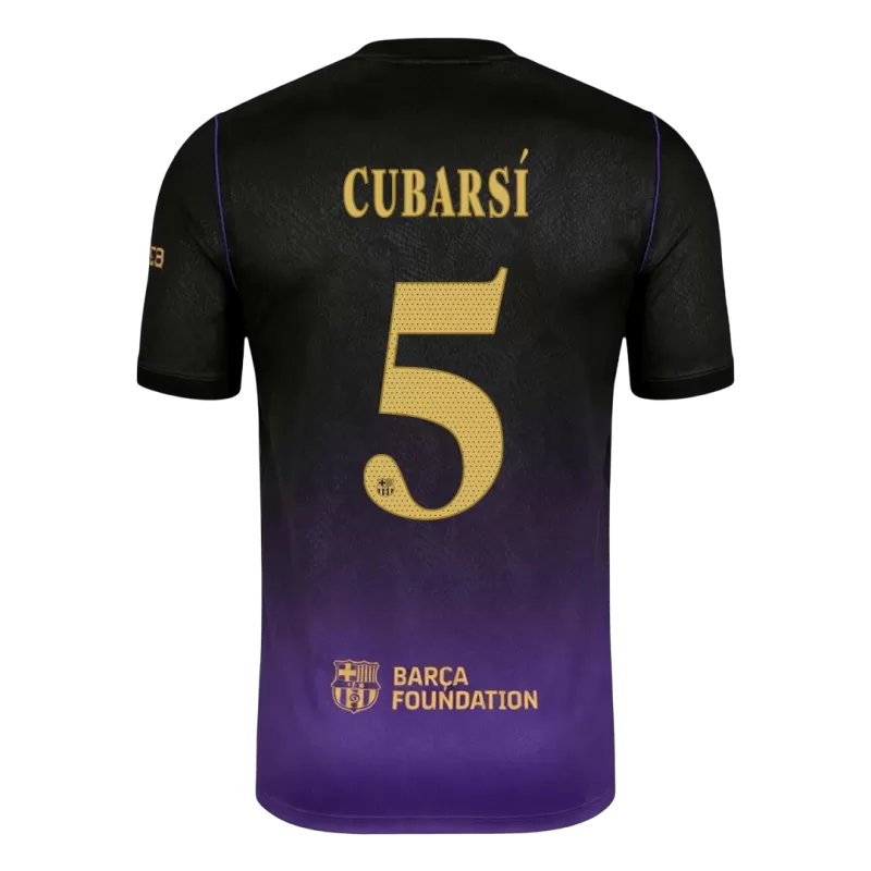 Camisola FC Barcelona 2026-27 Alternativa Roxa UCL Versão Adepto CUBARSÍ #5