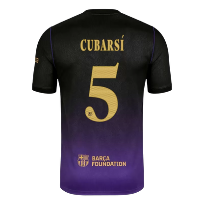 Camisola FC Barcelona 2026-27 Alternativa Roxa UCL Versão Adepto CUBARSÍ #5