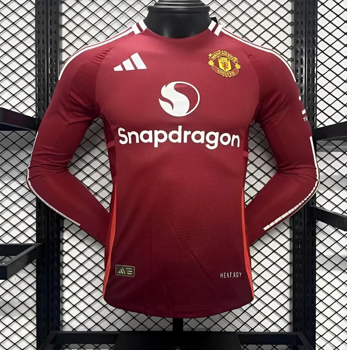 Camisola Manga Comprida M-United 2024-25 Principal Versão Jogador