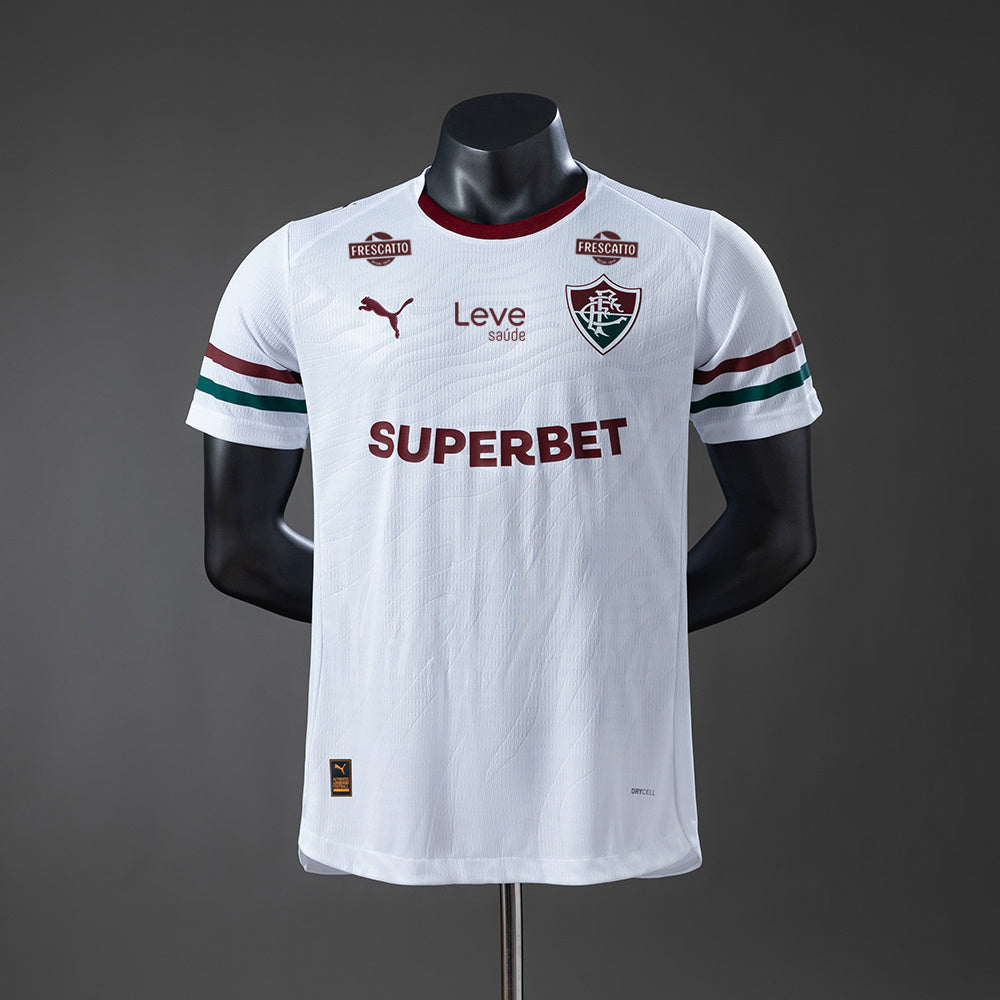 Camisola Fluminense FC 2026-27 Alternativa Branca Versão Jogador Todos Patrocinadores