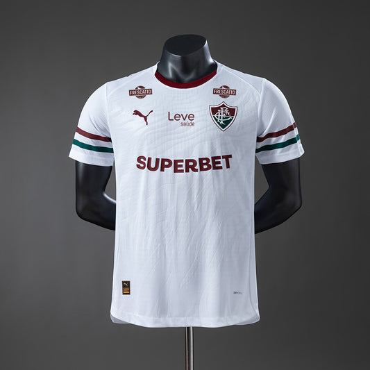 Camisola Fluminense FC 2026-27 Alternativa Branca Versão Jogador Todos Patrocinadores