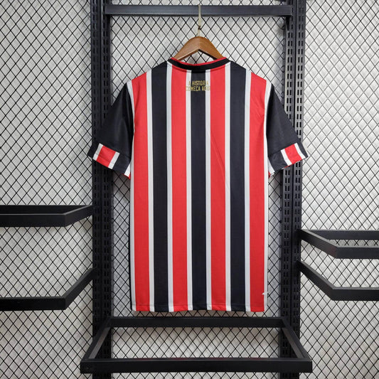 Camisola São Paulo 2024-25 Alternativa Riscas Lisa Versão Adepto