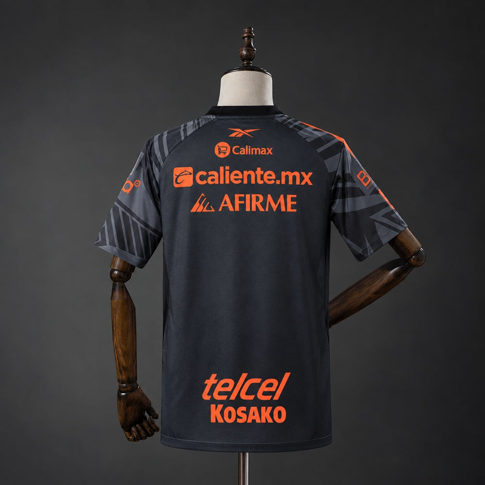 Camisola Club Tijuana 2026-27 Alternativa Preta Versão Adepto