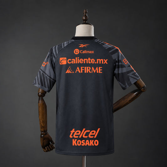 Camisola Club Tijuana 2026-27 Alternativa Preta Versão Adepto