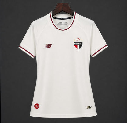 Camisola São Paulo FC 2026-27 Alternativa Branca Lisa Versão Mulher