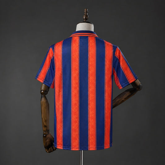 Camisola Rangers FC 1993-94 Alternativa Riscas Versão Adepto