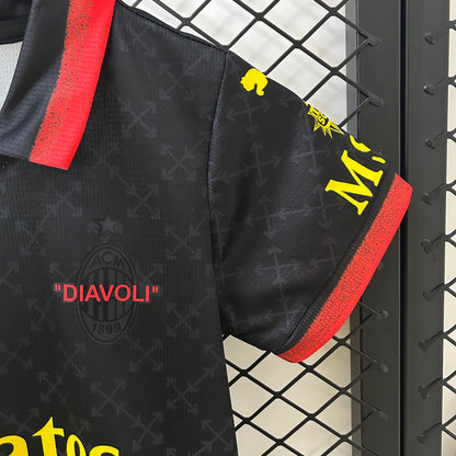 Kit Criança AC Milan 2024-25 Alternativo