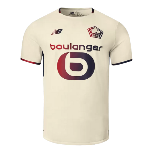Camisola LOSC Lille 2025-26 Alternativa Branca Versão Adepto
