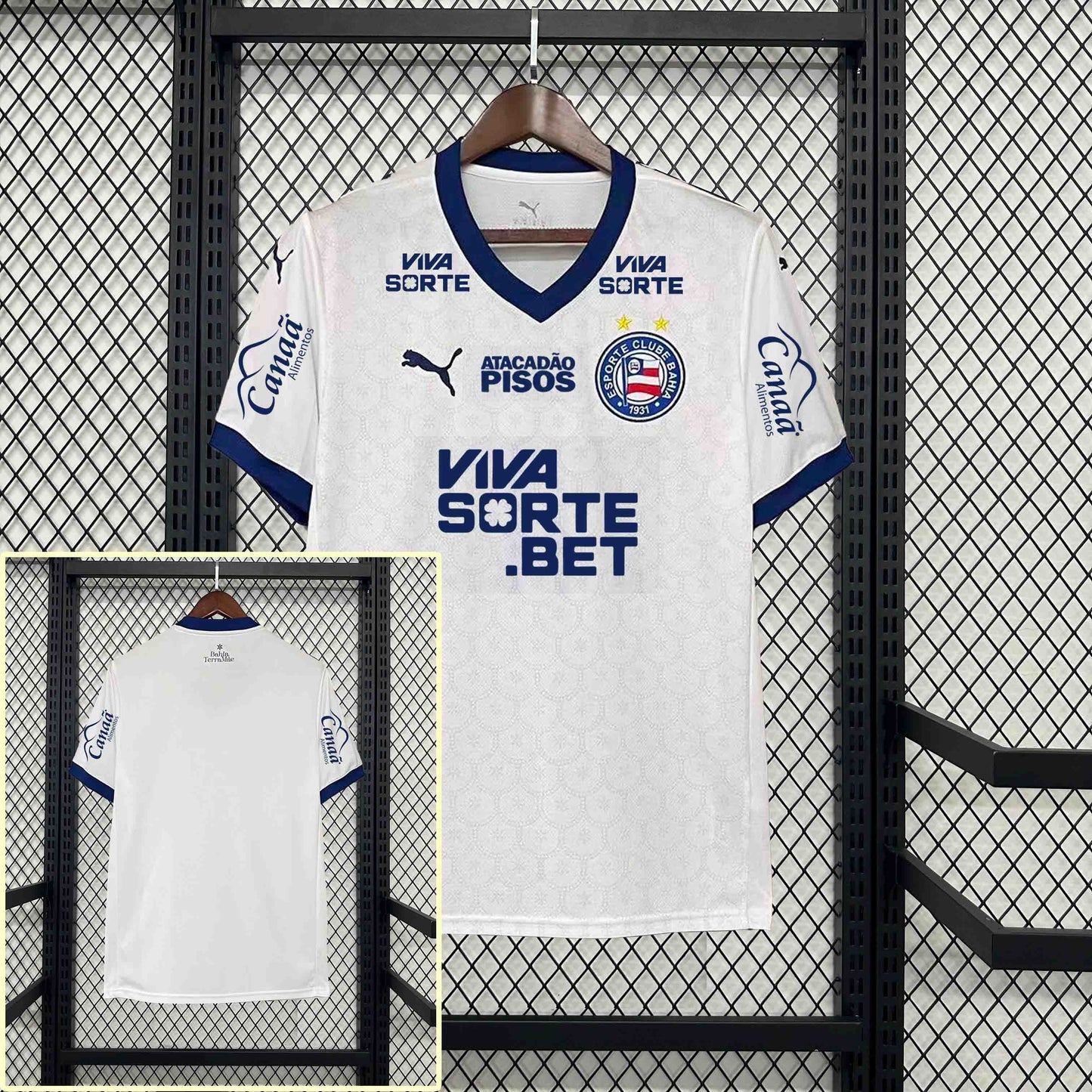 Camisola EC Bahia 2025-26 Principal Versão Adepto Todos Patrocinadores