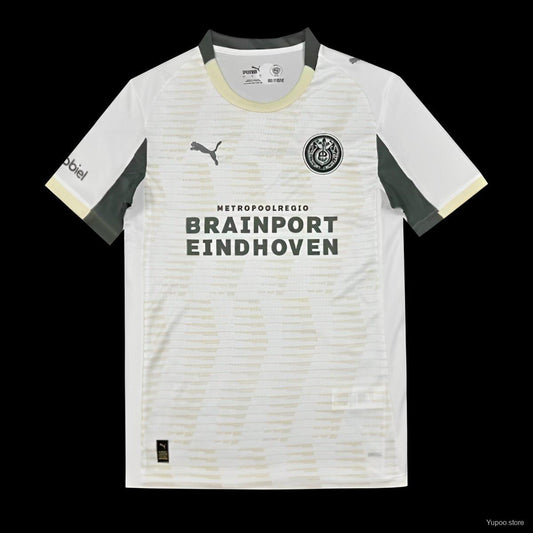 Camisola PSV Eindhoven 2025-26 Alternativa Branca Versão Adepto