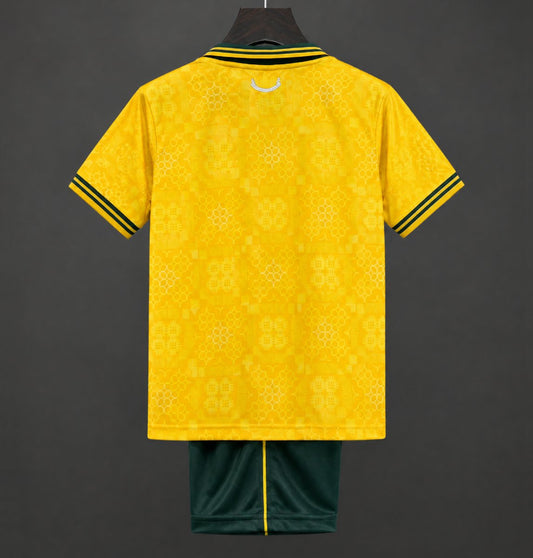 Kit Criança Pais de Gales 2026 Alternativo Amarelo