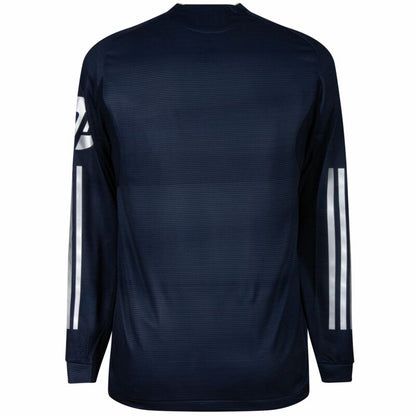 Camisola Manga Comprida Real Madrid CF 2025-26 Alternativa Azul Escura Versão Adepto
