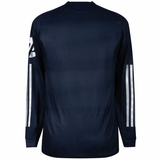 Camisola Manga Comprida Real Madrid CF 2025-26 Alternativa Azul Escura Versão Adepto