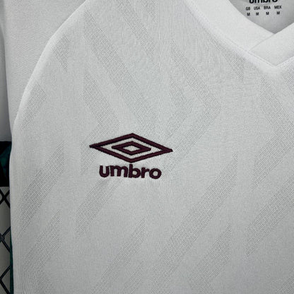 Camisola Fluminense FC 2025-26 Alternativa Branca Lisa Versão Mulher
