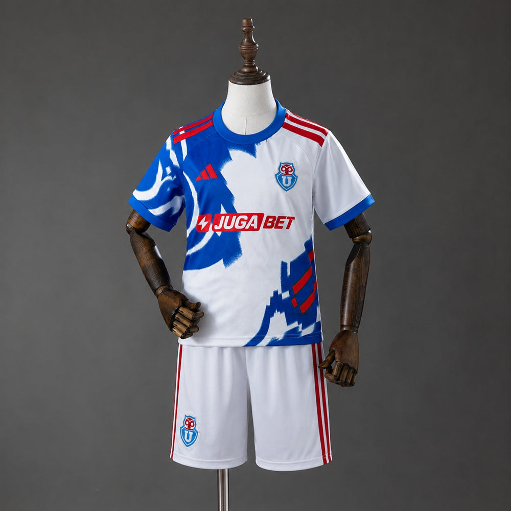 Kit Criança CF Universidad de Chile 2026-27 Alternativo Branco