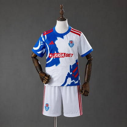Kit Criança CF Universidad de Chile 2026-27 Alternativo Branco