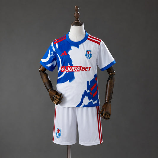 Kit Criança CF Universidad de Chile 2026-27 Alternativo Branco