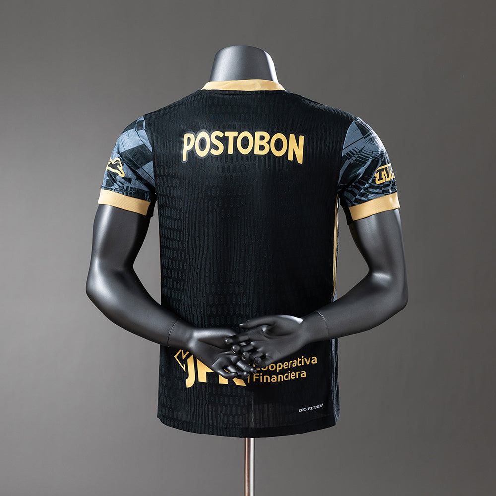 Camisola Atletico Nacional 2025-26 Alternativa Preta Versão Jogador