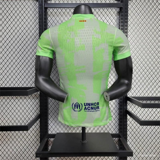 Camisola FC Barcelona 2024-25 Alternativa Verde Versão Jogador