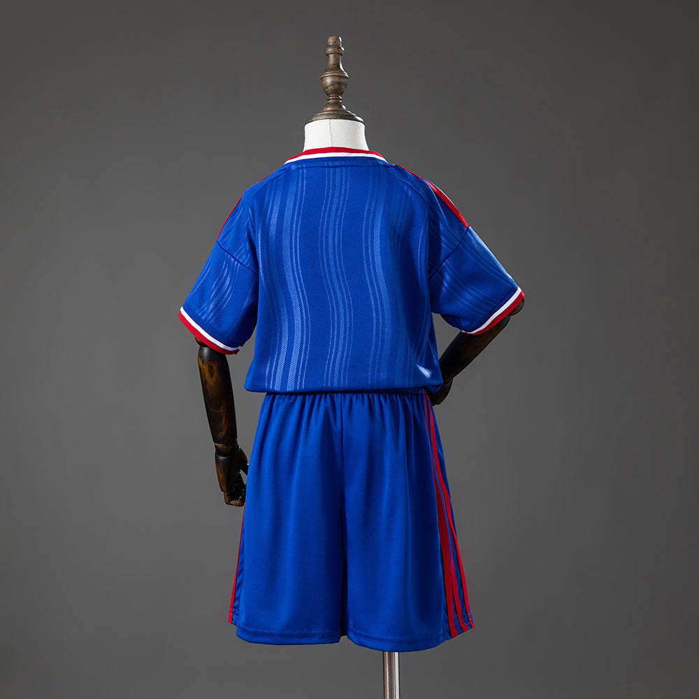 Kit Criança M-UNITED 2026-27 Alternativo Azul