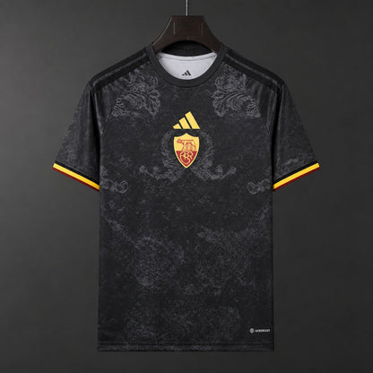Camisola AS Roma 2026-27 Alternativa Preta Lisa Versão Adepto
