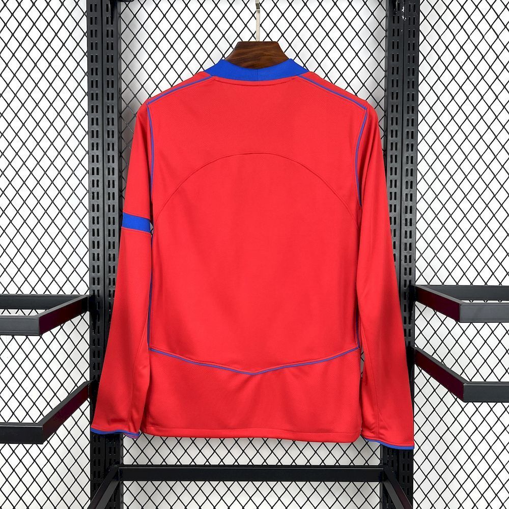 Camisola Manga Comprida FC Paris Saint-Germain 2025-26 Alternativa Vermelha Versão Adepto