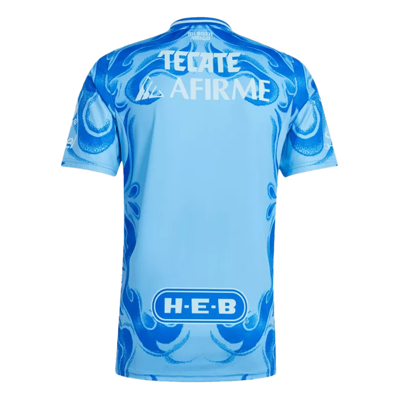 Camisola Tigres UANL 2025-26 Alternativa Azul Versão Adepto