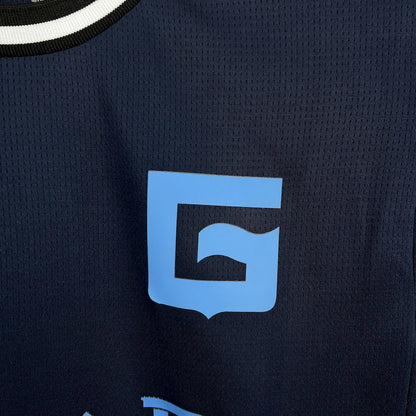 Camisola Girona FC 2025-26 Alternativa Azul Versão Adepto