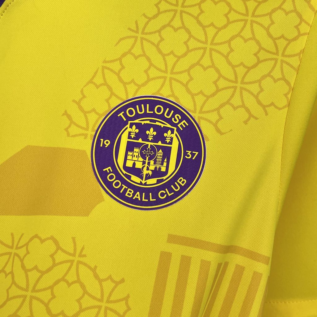 Camisola Toulouse 2024-25 Alternativa Amarela Versão Adepto