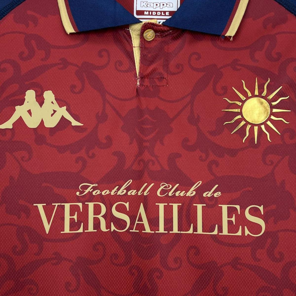 Camisola FC Versailles 2024-25 Alternativa Vermelha Versão Adepto