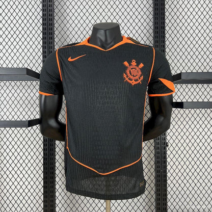 Camisola SC Corinthians 2025-26 Alternativa Preta/Laranja Versão Jogador