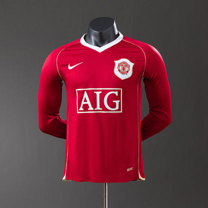 Camisola Manga Comprida M-UNITED 2006-07 Principal Versão Jogador