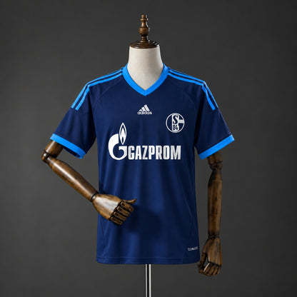 Camisola Schalke 04 2010-11 Alternativa Azul Versão Adepto