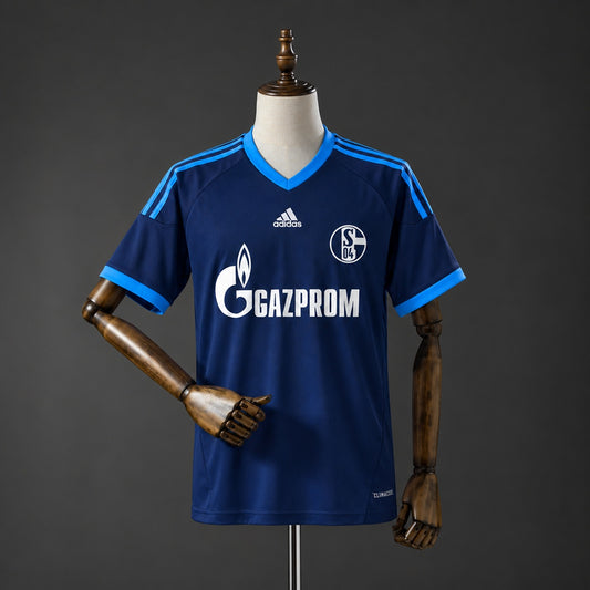 Camisola Schalke 04 2010-11 Alternativa Azul Versão Adepto