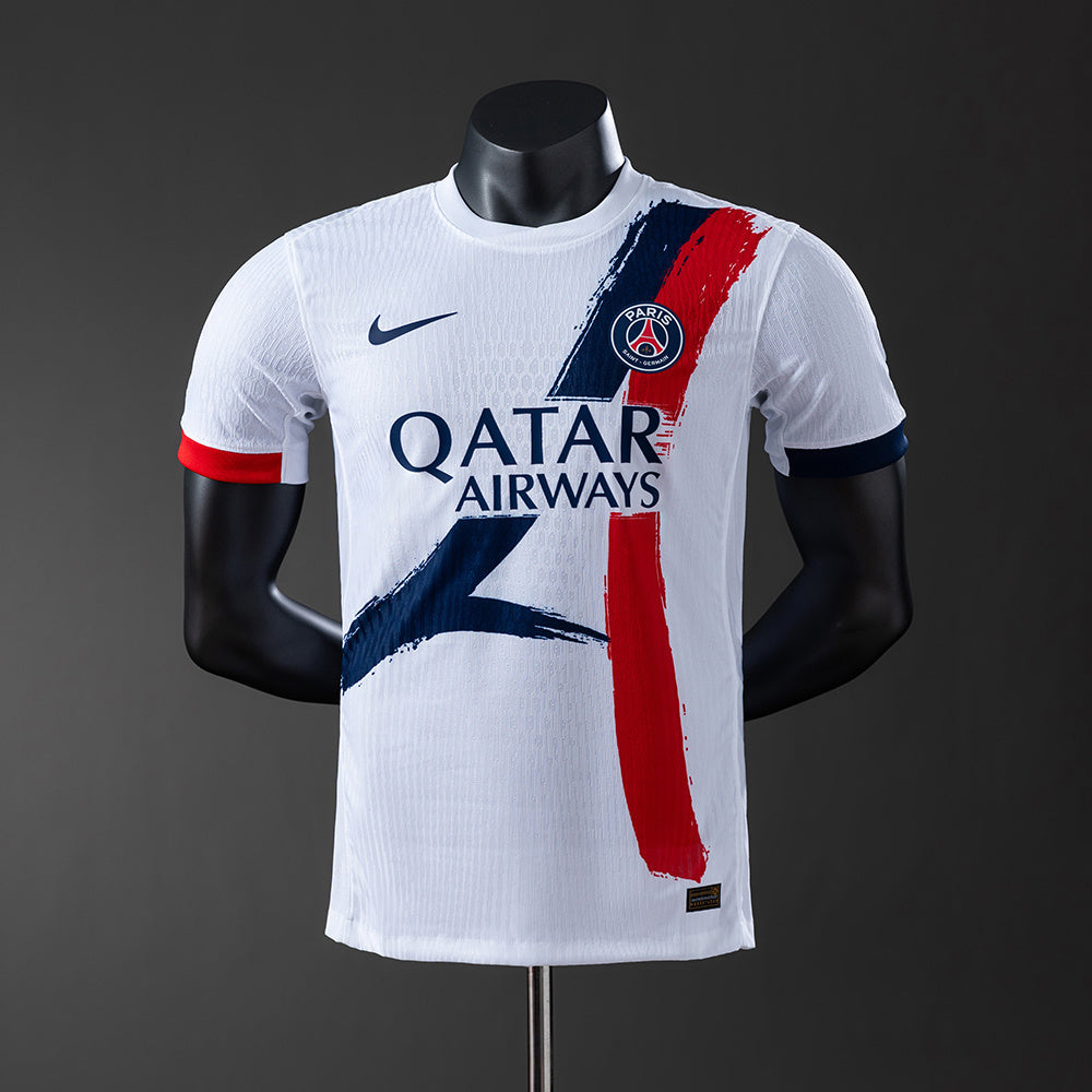 Camisola FC Paris Saint-Germain 2024-25 Alternativa Branca Versão Jogador