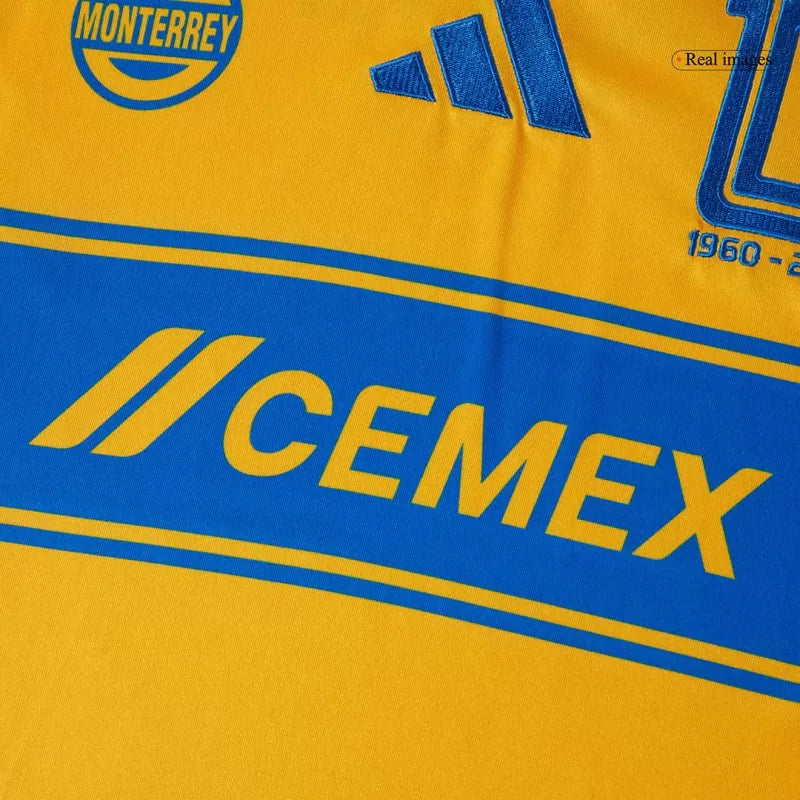 Camisola Tigres UANL 2025-26 Principal Versão Adepto