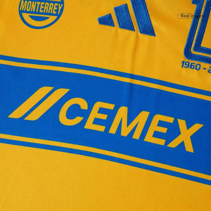 Camisola Tigres UANL 2025-26 Principal Versão Adepto