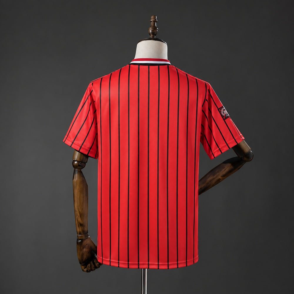 Camisola Rangers FC 1994-95 Alternativa Vermelha Versão Adepto