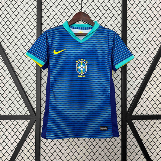 Camisola Brasil 2024 Alternativa Azul Versão Mulher