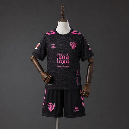 Kit Criança Malaga CF 2026-27 Alternativo Preto