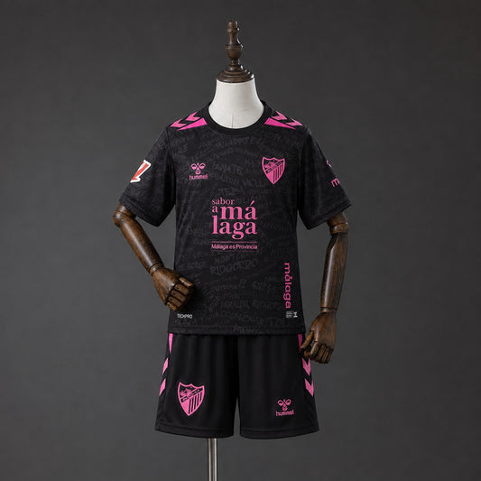 Kit Criança Malaga CF 2026-27 Alternativo Preto
