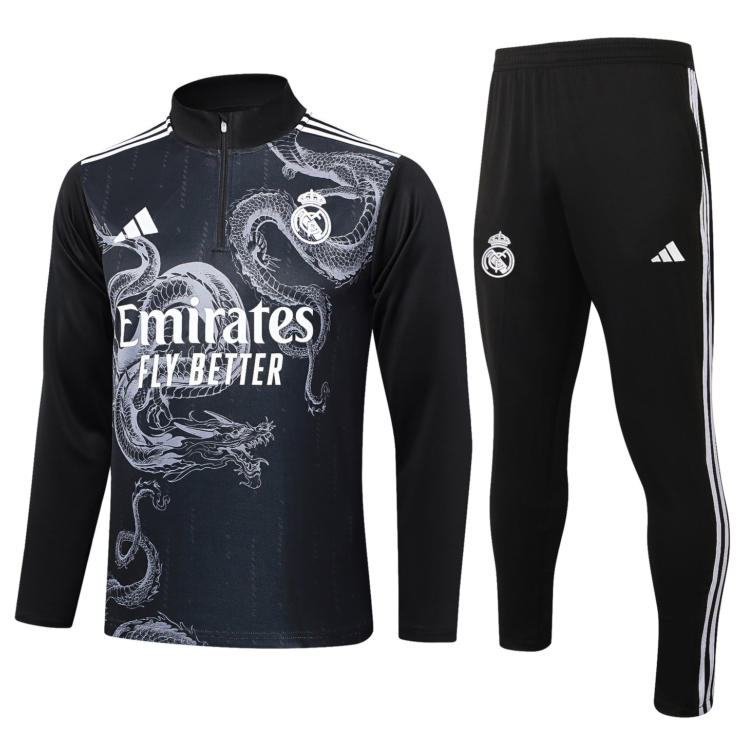 Fato de Treino Real Madrid CF 2024-25 - Camisola com Fecho