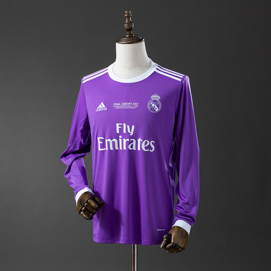 Camisola Manga Comprida Real Madrid 2016-17 Alternativa Final UCL