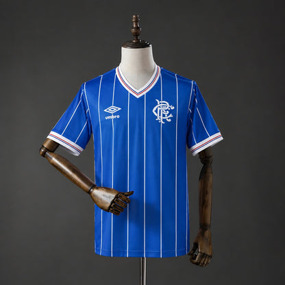 Camisola Rangers FC 1983-84 Principal Versão Adepto