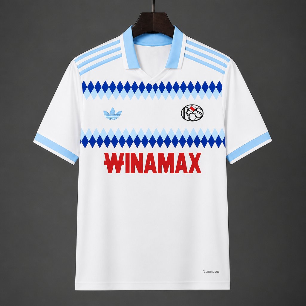 Camisola RC Strasbourg 2026-27 Alternativa Branca Versão Adepto