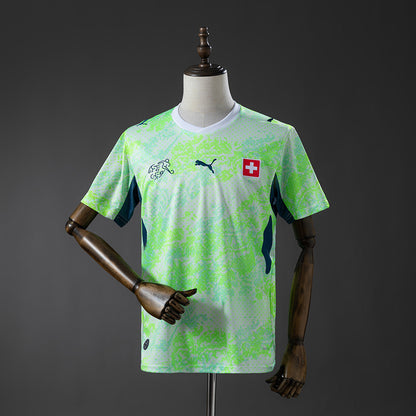 Camisola Suiça 2026 Alternativa Verde Versão Adepto