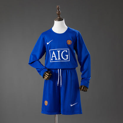 Kit Criança Manga Comprida M-UNITED 2008-09 Alternativo