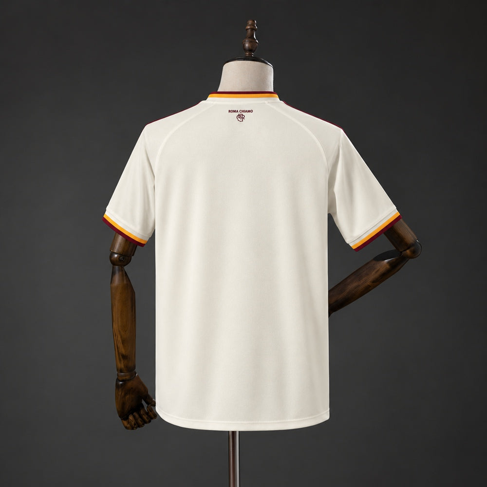 Camisola AS Roma 2026-27 Alternativa Branca Versão Adepto